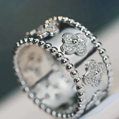 [LOXURA]CLOVER KALEIDOSCOPE RING 10MM