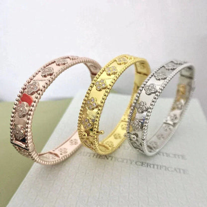 [LOXURA]CLOVER BRACELET 8MM DIAMONDS