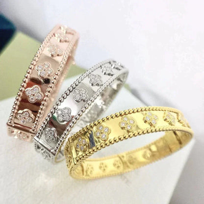 [LOXURA]CLOVER BRACELET 8MM DIAMONDS