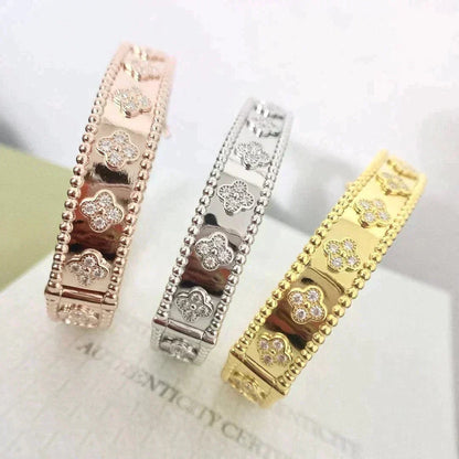 [LOXURA]CLOVER BRACELET 8MM DIAMONDS