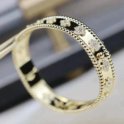 [LOXURA]CLOVER BRACELET 8MM DIAMONDS