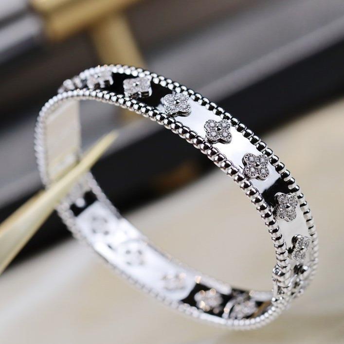 [LOXURA]CLOVER BRACELET 8MM DIAMONDS