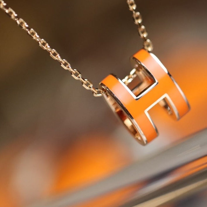 [LOXURA]POP H PEDANT PINK GOLD