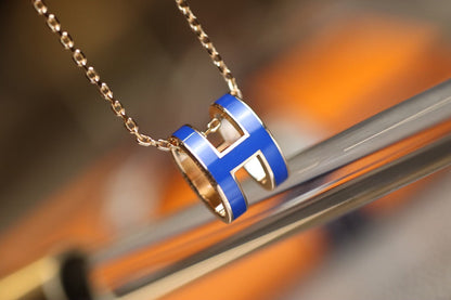 [LOXURA]POP H PEDANT PINK GOLD