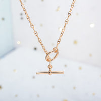 [LOXURA]ECHAPPEE NECKLACE PINK GOLD