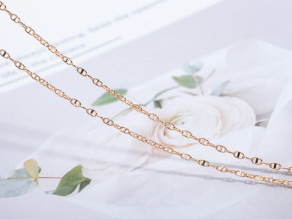 [LOXURA]ECHAPPEE NECKLACE PINK GOLD