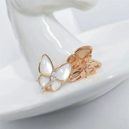[LOXURA]BUTTERFLY MOP DIAMOND EARRINGS
