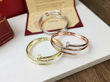[LOXURA]JUSTE BRACELET 3.5MM DOUBLE ROW DIAMOND