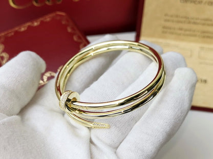 [LOXURA]JUSTE BRACELET 3.5MM DOUBLE ROW DIAMOND