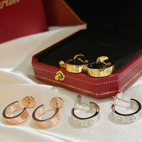 [LOXURA]LOVE EARRINGS 5.7MM 2 DIAMONDS