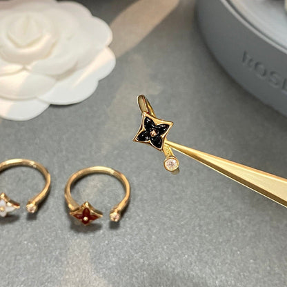 [LOXURA]STAR 1 DIAMOND OPEN RING