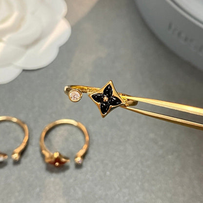 [LOXURA]STAR 1 DIAMOND OPEN RING