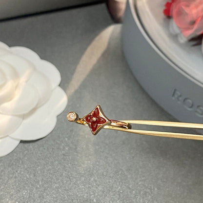 [LOXURA]STAR 1 DIAMOND OPEN RING