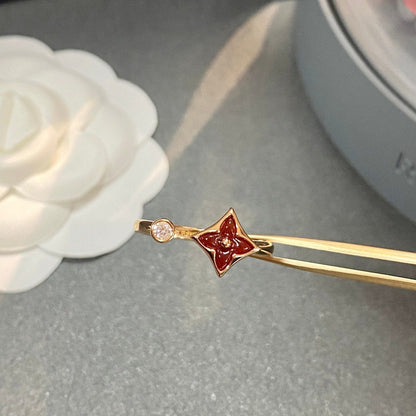 [LOXURA]STAR 1 DIAMOND OPEN RING