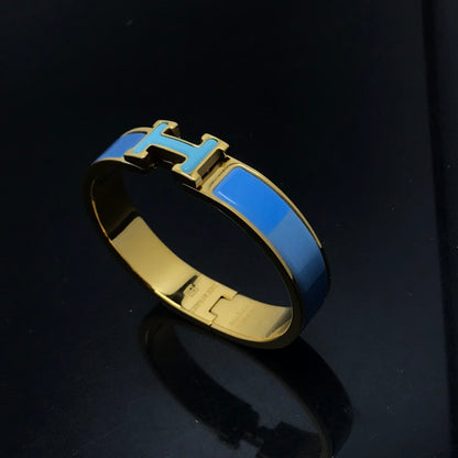 [LOXURA]H BRACELET BLUE RAINBOW CERAMIC