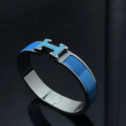 [LOXURA]H BRACELET BLUE RAINBOW CERAMIC
