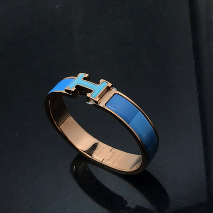 [LOXURA]H BRACELET BLUE RAINBOW CERAMIC