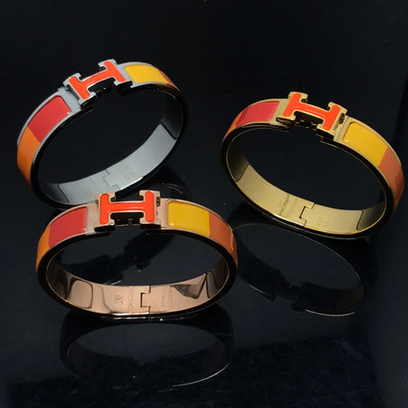 [LOXURA]H BRACELET ORANGE RAINBOW CERAMIC