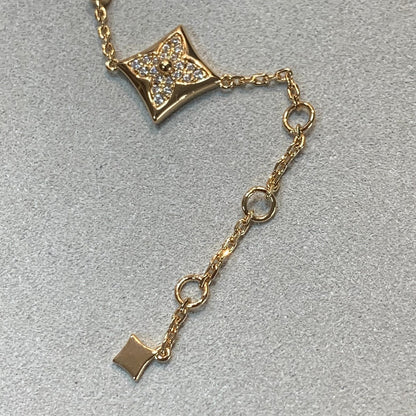 [LOXURA]STAR AND SUN 4 MOTIFS GOLD DIAMONDS BRACELET