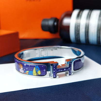 [LOXURA]H STAR AND MOON BRACELET 12MM