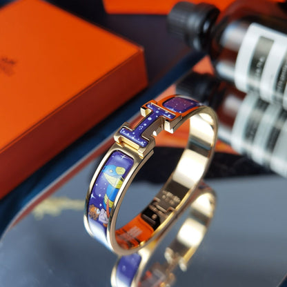 [LOXURA]H STAR AND MOON BRACELET 12MM