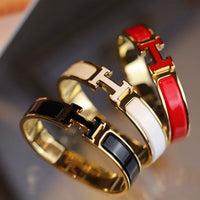 [LOXURA]H BRACELET 12MM GOLD
