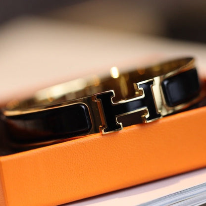 [LOXURA]H BRACELET 12MM GOLD