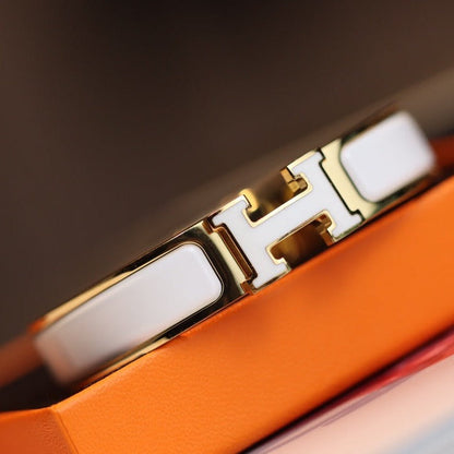 [LOXURA]H BRACELET 12MM GOLD