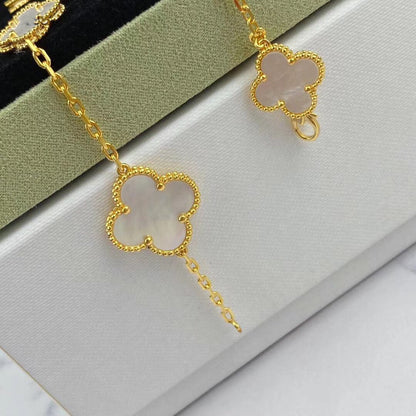 [LOXURA]MAGIC CLOVER MOP GOLD BRACELET 5 MOTIFS