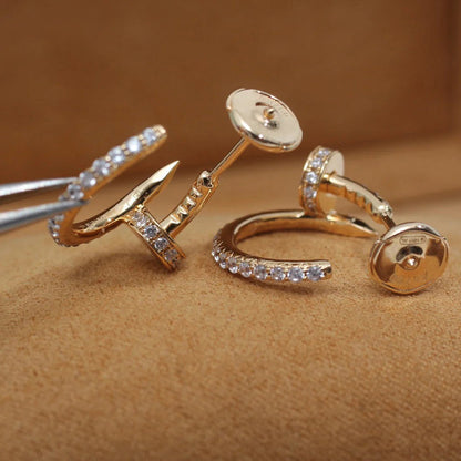 [LOXURA]JUSTE FULL DIAMOND SMALL EARRINGS