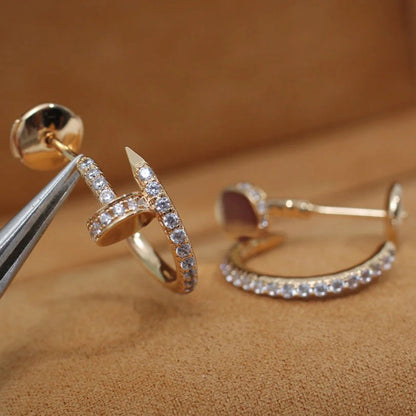 [LOXURA]JUSTE FULL DIAMOND SMALL EARRINGS