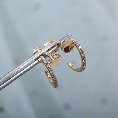 [LOXURA]JUSTE FULL DIAMOND SMALL EARRINGS