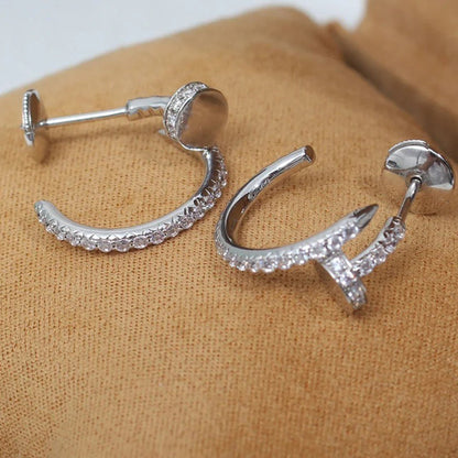 [LOXURA]JUSTE FULL DIAMOND SMALL EARRINGS