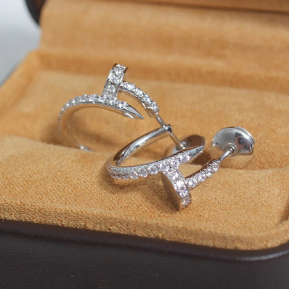 [LOXURA]JUSTE FULL DIAMOND SMALL EARRINGS