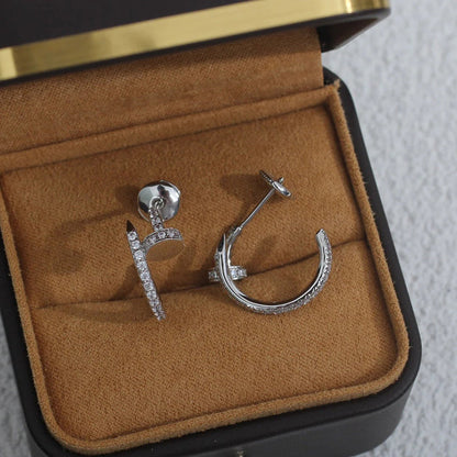 [LOXURA]JUSTE FULL DIAMOND SMALL EARRINGS