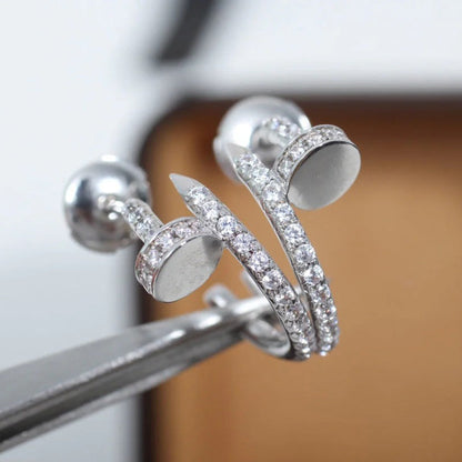 [LOXURA]JUSTE FULL DIAMOND SMALL EARRINGS