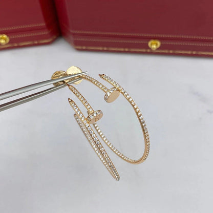 [LOXURA]JUSTE FULL DIAMOND LARGE EARRINGS