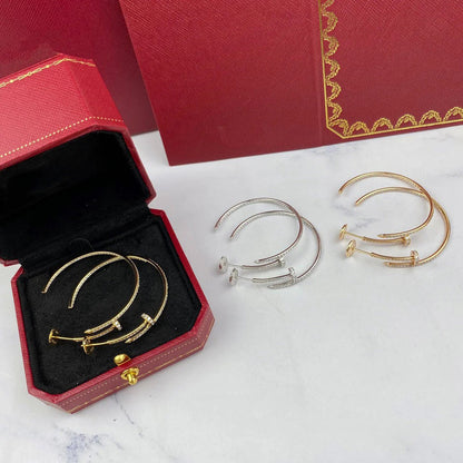 [LOXURA]JUSTE FULL DIAMOND LARGE EARRINGS