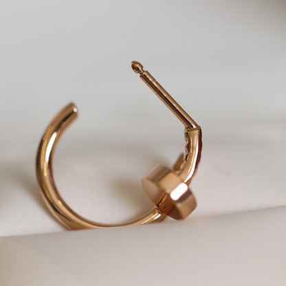[LOXURA]JUSTE EARRINGS PINK GOLD