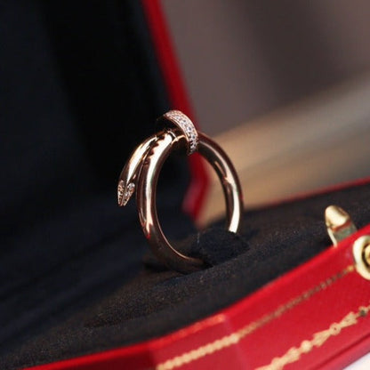 [LOXURA]JUSTE RING 2.65MM PINK GOLD DIAMOND