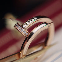 [LOXURA]JUSTE RING 2.65MM PINK GOLD DIAMOND