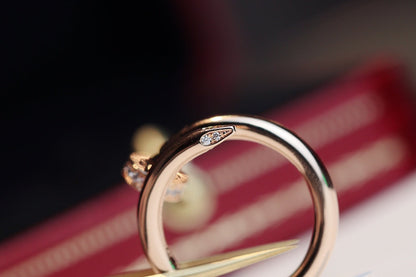 [LOXURA]JUSTE RING 2.65MM PINK GOLD DIAMOND