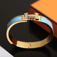 [LOXURA]H CLOUD BLUE BRACELET GOLD DIAMOND
