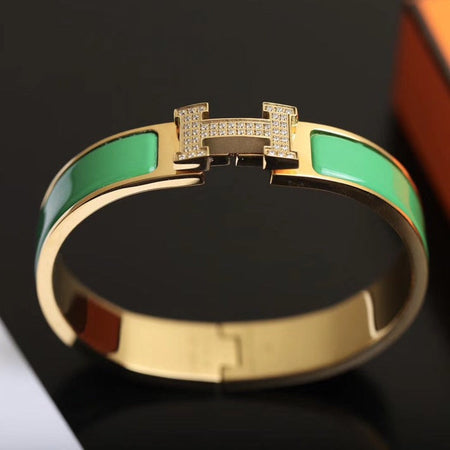 [LOXURA]H BRACELET GOLD DIAMOND