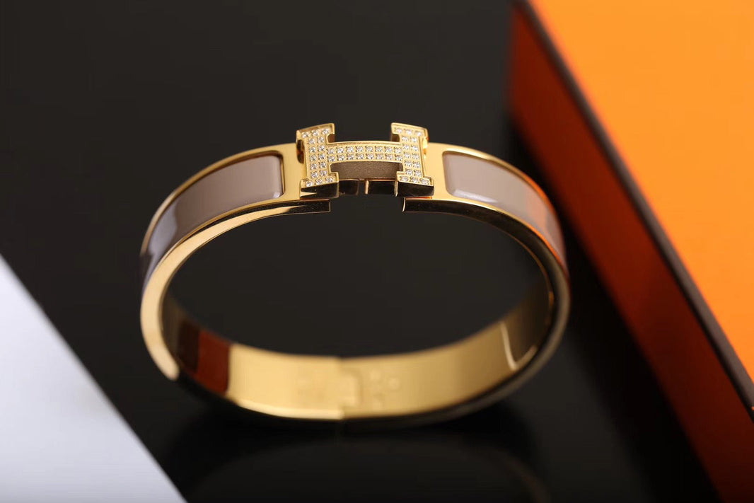 [LOXURA]H BRACELET GOLD DIAMOND