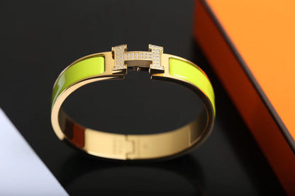 [LOXURA]H BRACELET GOLD DIAMOND