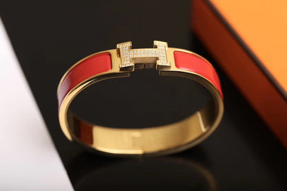 [LOXURA]H BRACELET GOLD DIAMOND