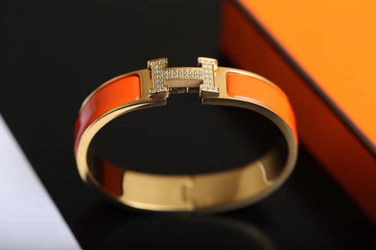 [LOXURA]H BRACELET GOLD DIAMOND