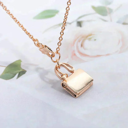[LOXURA]AMULETTE PEDANT ROSE GOLD NECKLACE