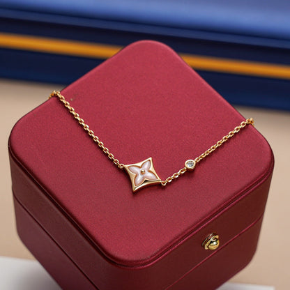 [LOXURA]STAR 1 DIAMOND PINK GOLD BRACELET